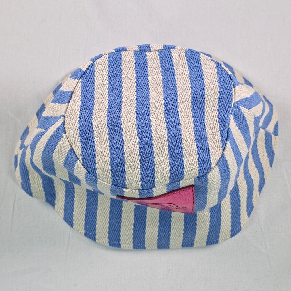 Kurt Geiger Womens London southbank Bucket Hat OS Periwinkle Blue Logo Patch NEW - Picture 3 of 10